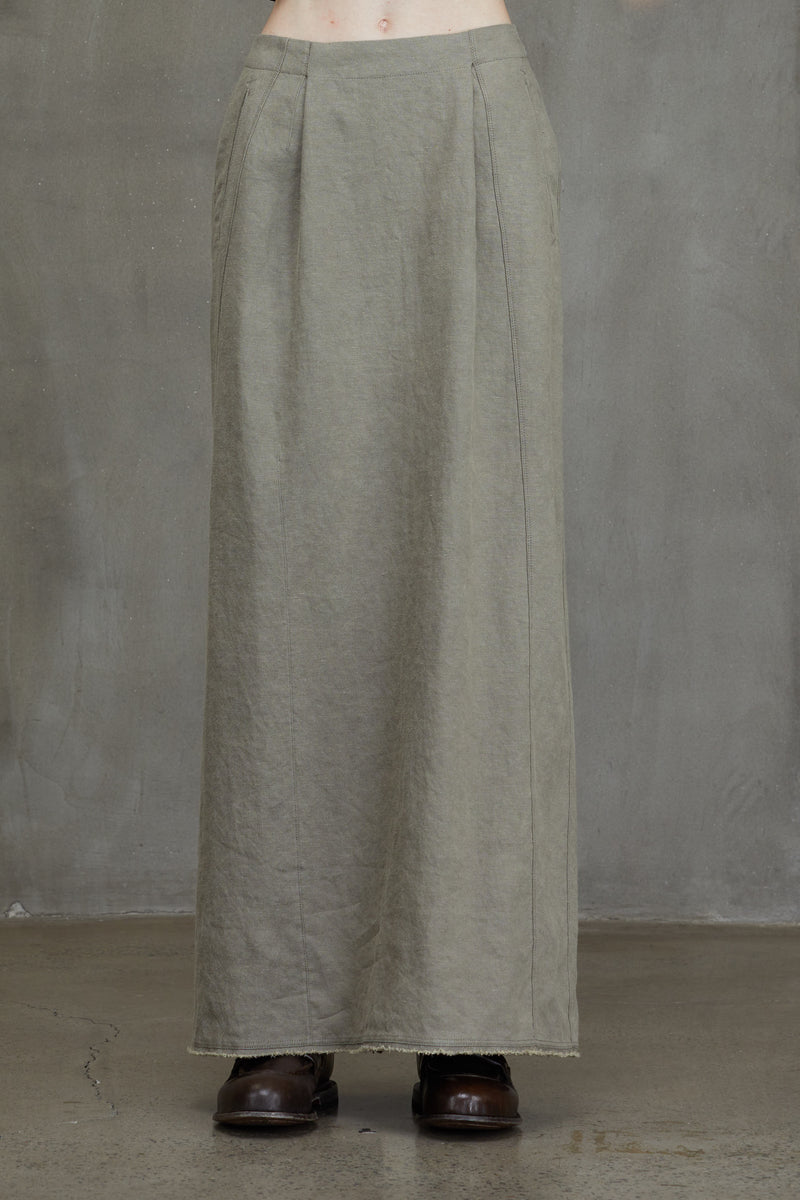 BACK ZIP LONG SKIRT