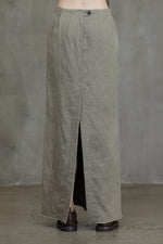 BACK ZIP LONG SKIRT