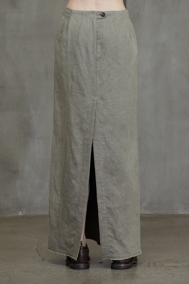 BACK ZIP LONG SKIRT