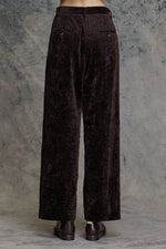 FRONT PLEATS WIDE TAPERED TROUSERS