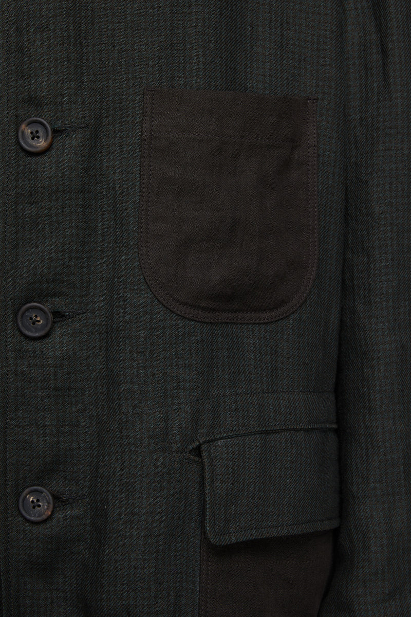 CLASSIC WORKERS COAT WITH CONTRAST POCKETS