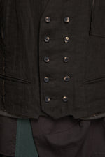 SELVEDGED DOUBLE BREASTED WAISTCOAT