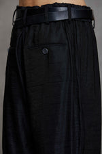 FRONT PLEAT TAPERED LONG TROUSERS