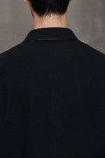 CROPPED 3 BUTTON RAW EDGE JACKET