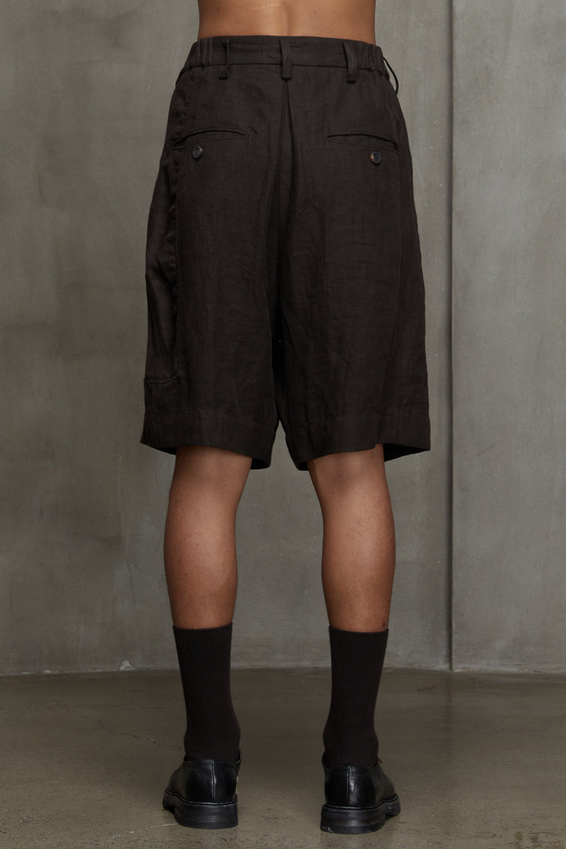 PLEATED WIDE SHORTS
